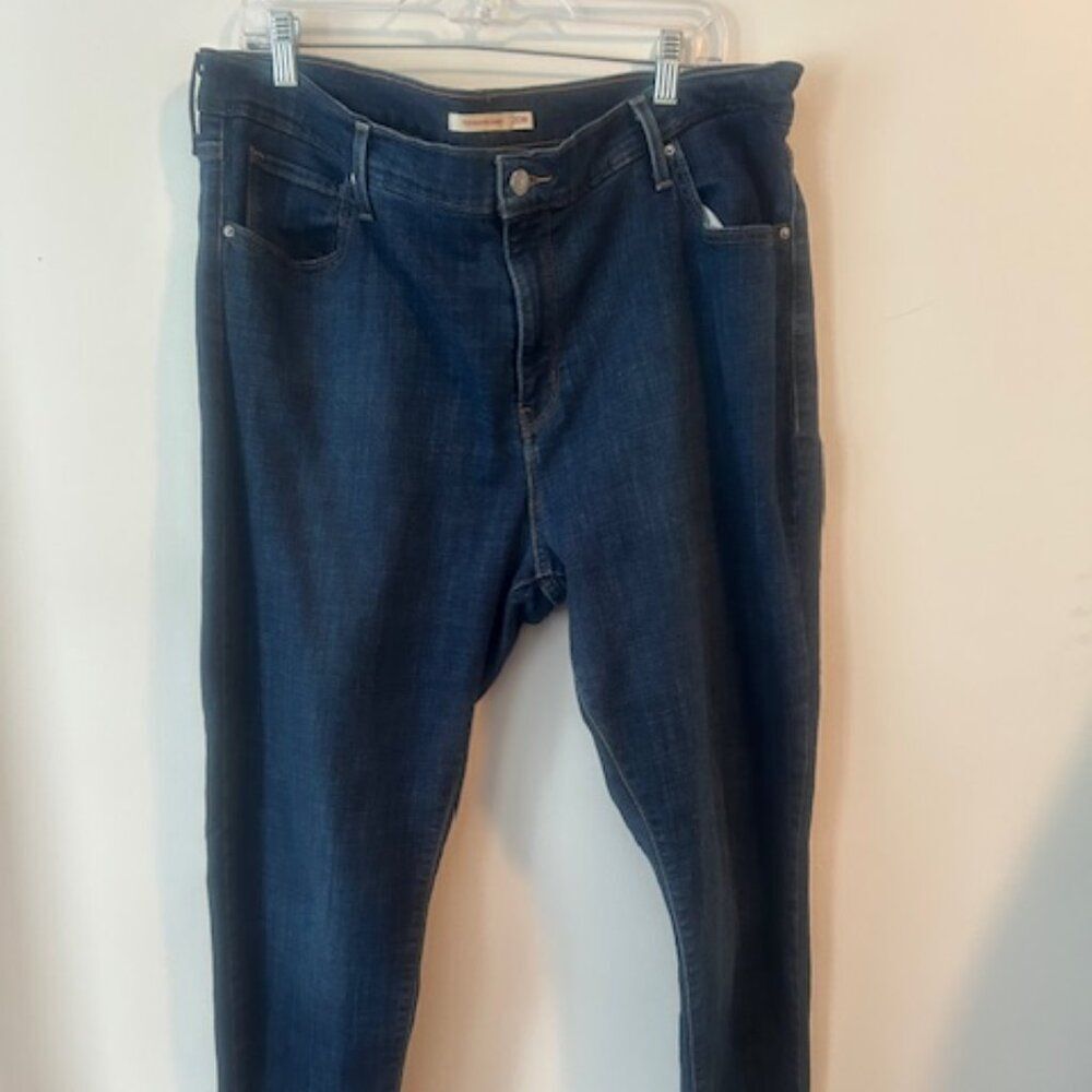 Levi's 721 5 pocket High Rise skinny denim jeans, size 20W